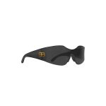 Hourglass Mask Sunglasses in Black - Image 5
